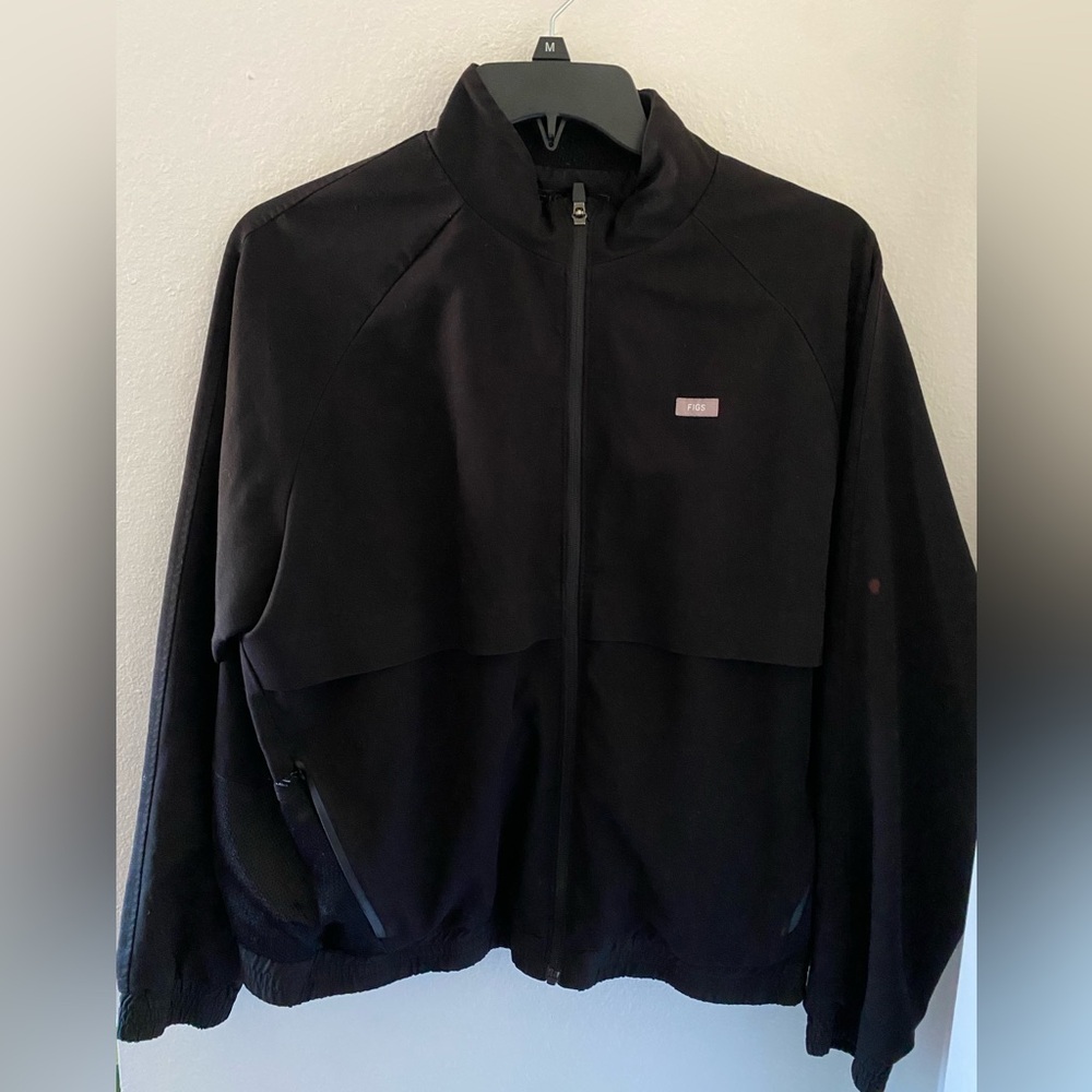 Figs Black Bomber Jacket